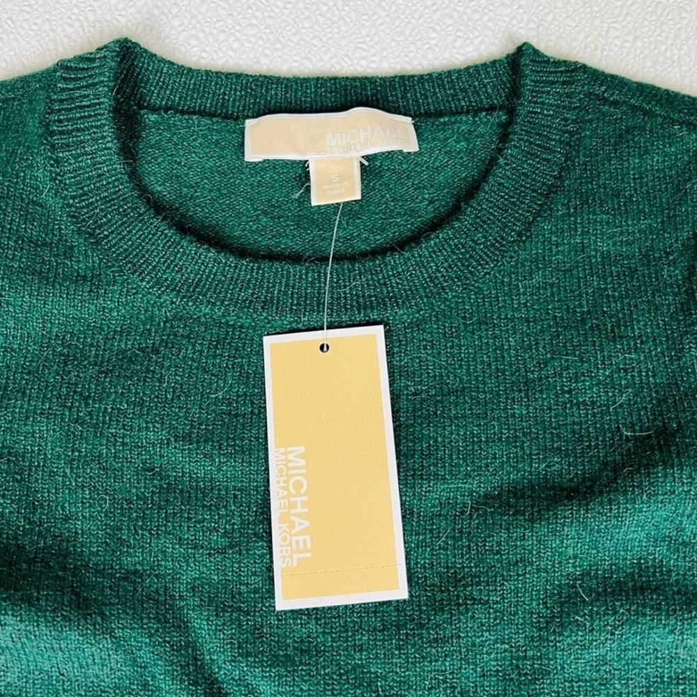 Michael Kors Womens Striped Pullover Sweater Green Size S NWT - Picture 6 of 11